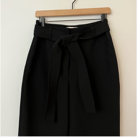 Wilfred Tie-Front Pants Black Women’s Size 10 - Picture 2 of 9